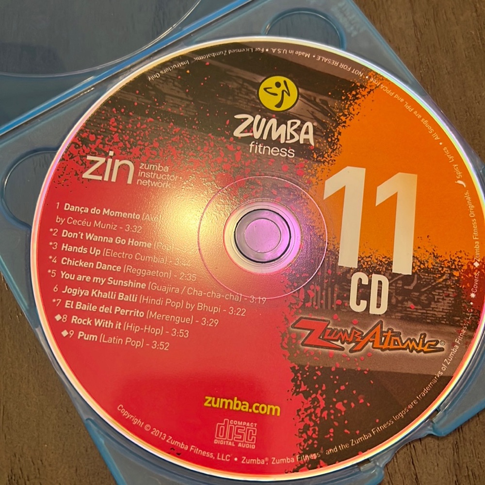 ZumbaAtomic Music CD volume 11